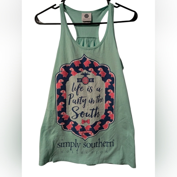 Simply Southern "Lifes A Party In The South" Tank - Picture 1 of 1